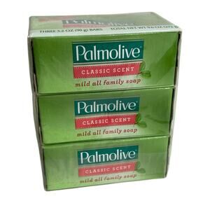 Palmolive 3 Pack Bar Soap Mild All Family 3.2oz. ea. Classic Scent NIB Sealed